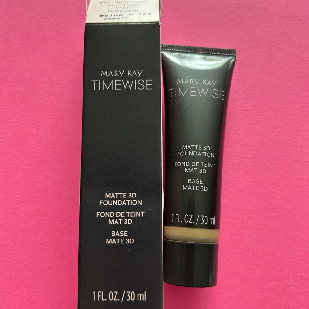New Mary Kay Timewise Matte 3D Foundation - Beige W 160